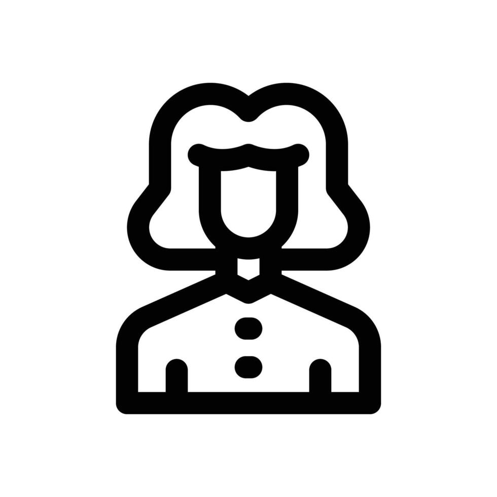 financial advisor line icon. Clean and minimalist icon for websites, mobile apps, presentations, and logos. Fully scalable and customizable for any project. vector