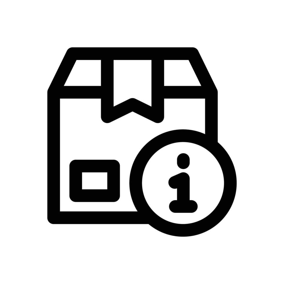 product information line icon. Clean and minimalist icon for websites, mobile apps, presentations, and logos. Fully scalable and customizable for any project. vector