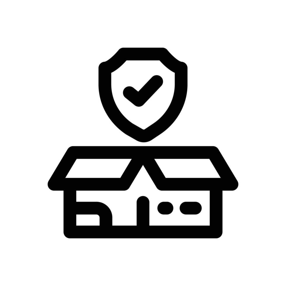 product safety line icon. Clean and minimalist icon for websites, mobile apps, presentations, and logos. Fully scalable and customizable for any project. vector
