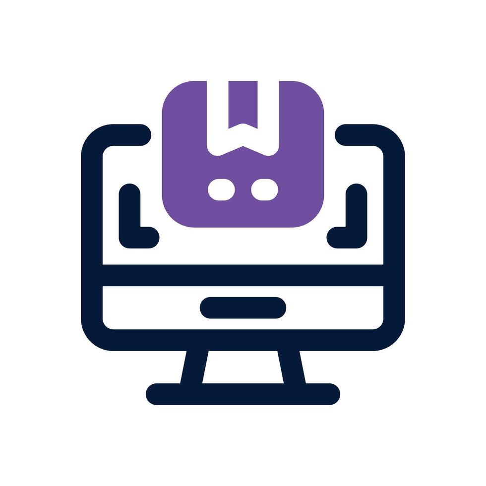 monitoring dual tone icon. Sleek and modern icon for websites, mobile apps, marketing materials, and corporate design. Fully scalable and ready to use. vector