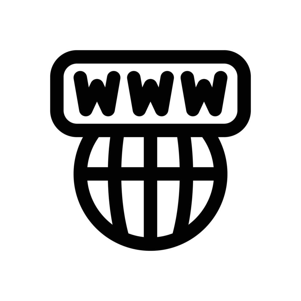 internet line icon. Clean and minimalist icon for websites, mobile apps, presentations, and logos. Fully scalable and customizable for any project. vector