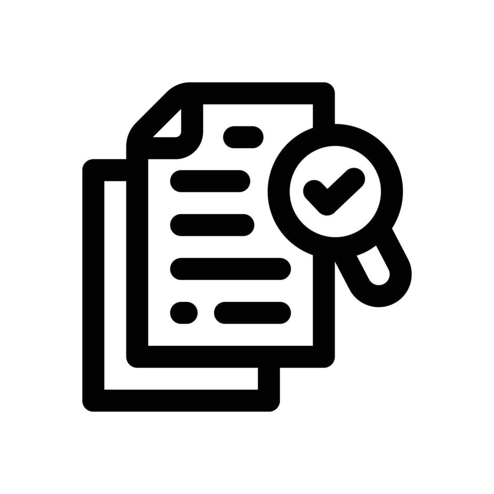 evaluation line icon. Clean and minimalist icon for websites, mobile apps, presentations, and logos. Fully scalable and customizable for any project. vector