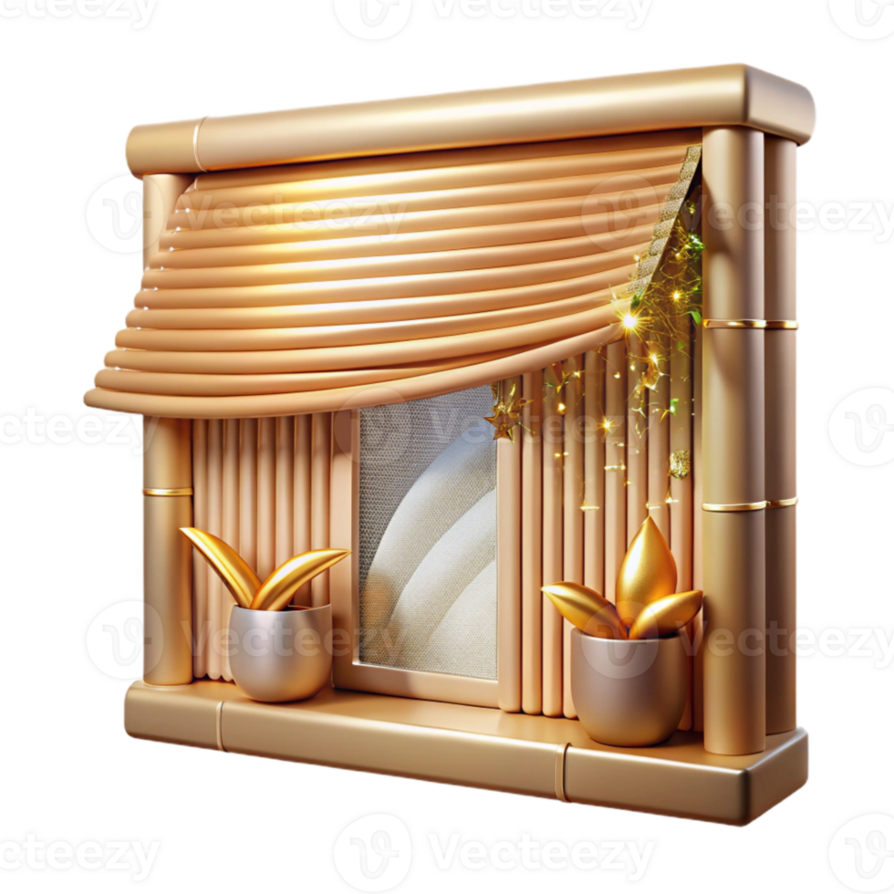 extraordinary artistic Bamboo Blinds Cutout Window Treatment Home Decor high quality png