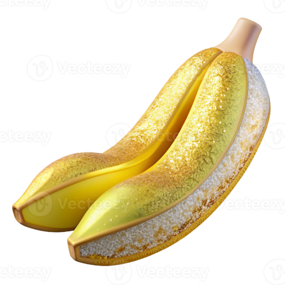 impressive abstract Banana Yellow Fruit Tropical Produce Cutout for Smoothie Recipes professional png