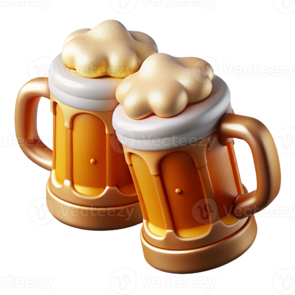 wonderful creative Beer Mugs Different Sizes Transparent for Oktoberfest png