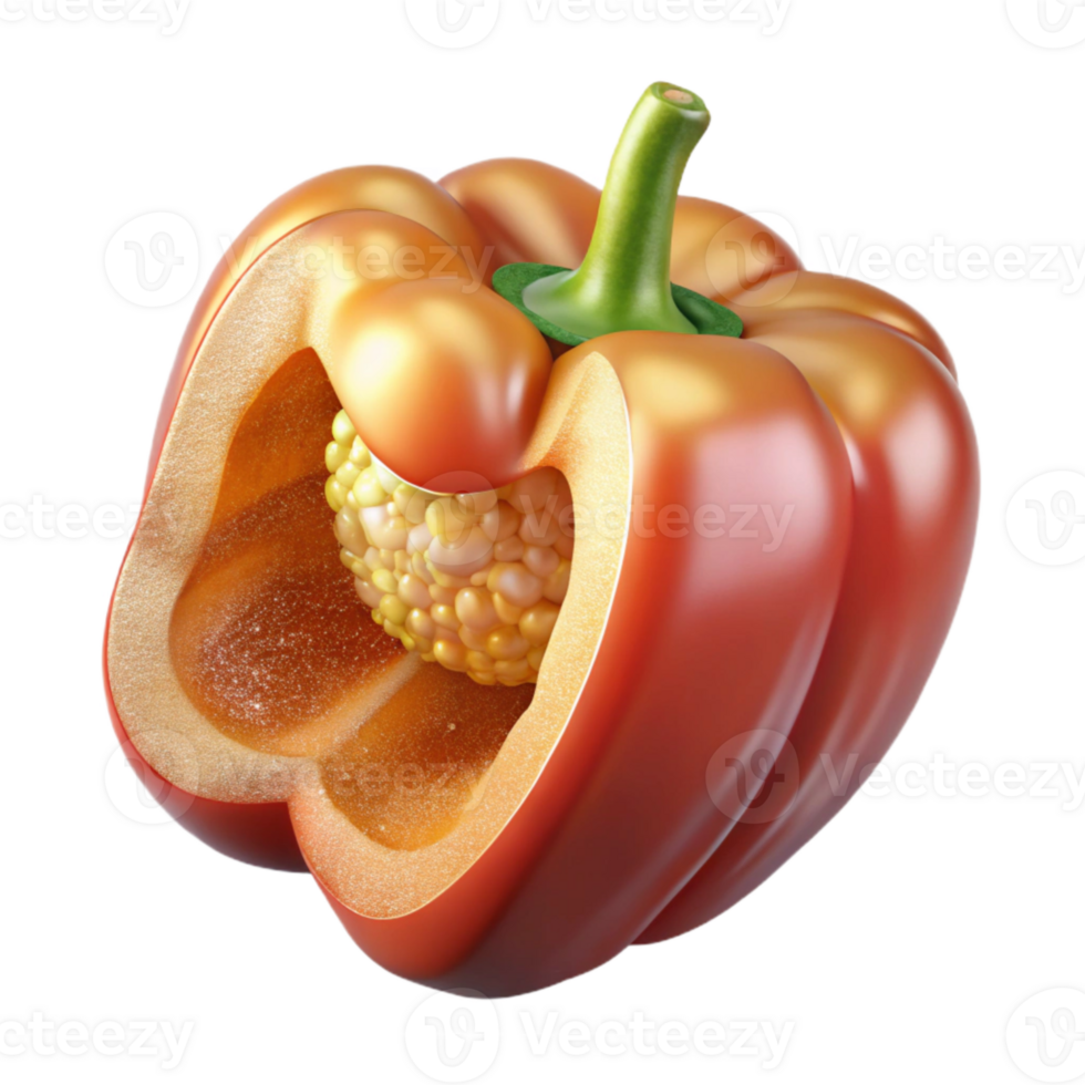 stunning classic Bell Pepper Sliced Transparent for Vegetable Dishes genuine png