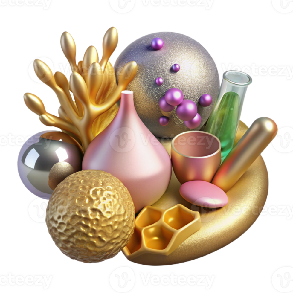 elegant minimalist Biology Clipart Set Cutout for Educational Graphics exclusive png