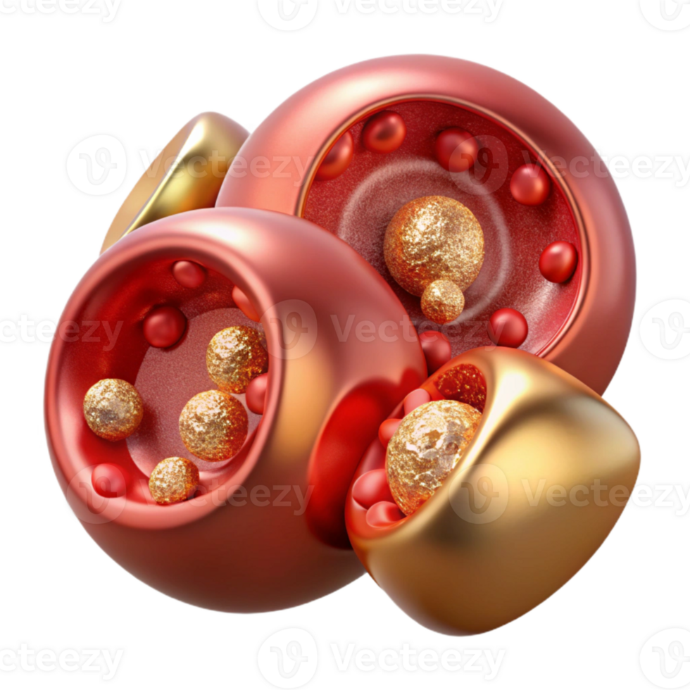 elegant traditional Blood Cells Microscopic View Biology Cutout for Medical Graphics png
