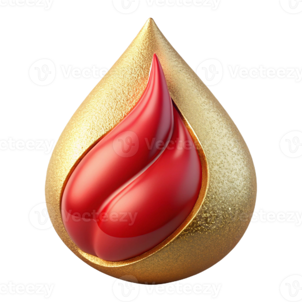 vibrant abstract Blood Drop Donation Icon Cutout for Blood Drives and Transfusions genuine png