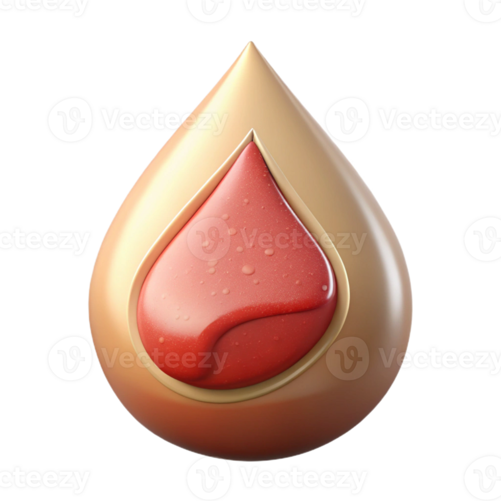 serene contemporary Blood Drop Donation Icon Cutout for Blood Drives and Transfusions high resolution png