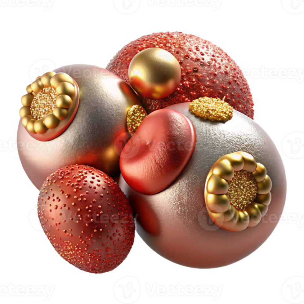 elegant traditional Blood Cells Microscopic View Biology Cutout for Medical Graphics premium png