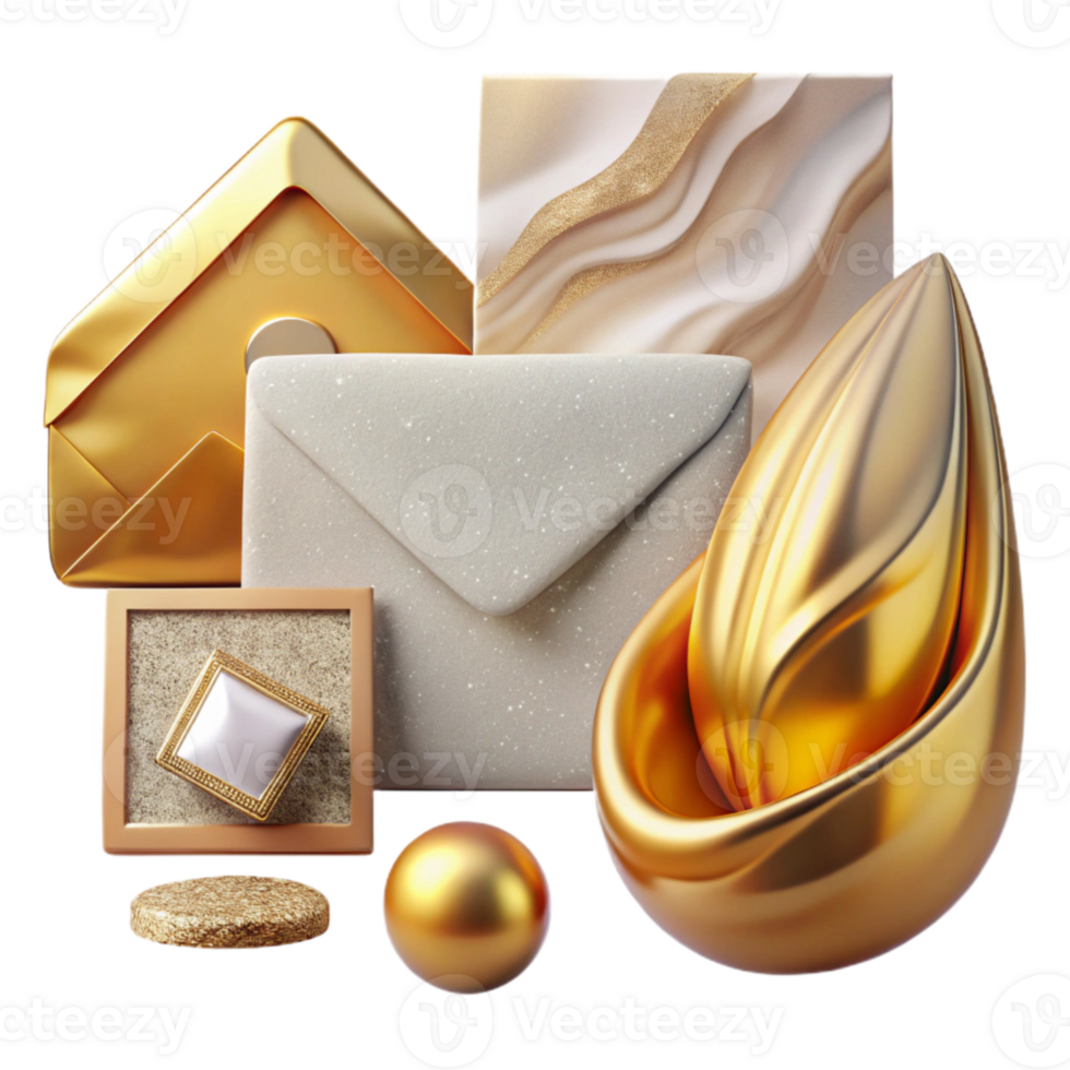 magnificent artistic Branding Mockup Letterhead and Envelope Set Cutout professional png