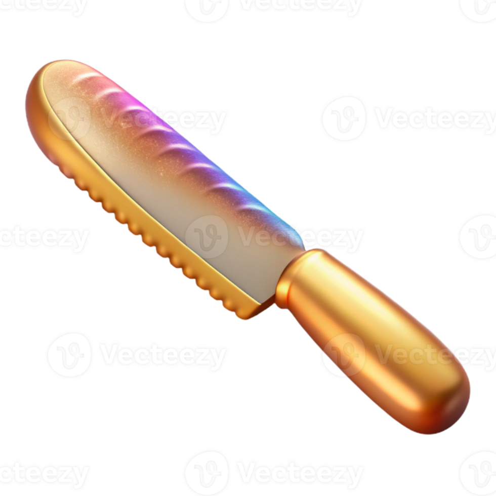 magnificent minimalist Bread Knife Serrated Blade Cutting Tool Isolated Bakery exclusive png