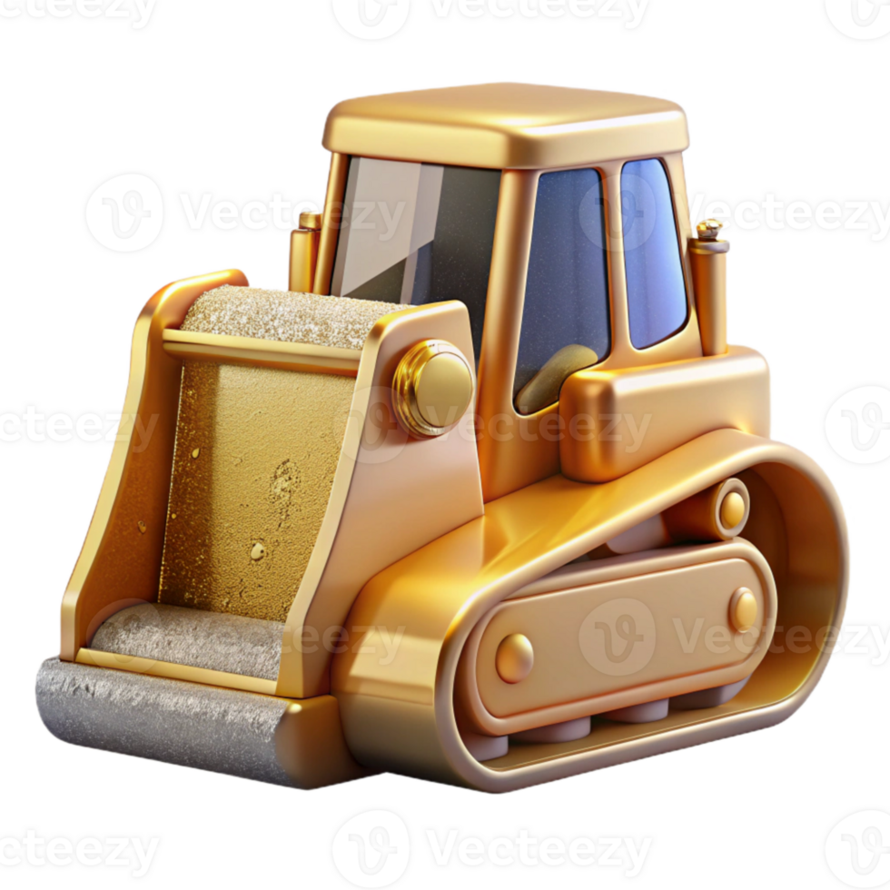 elegant abstract Bulldozer Icon Earthmoving Isolated for Engineering Projects high quality png