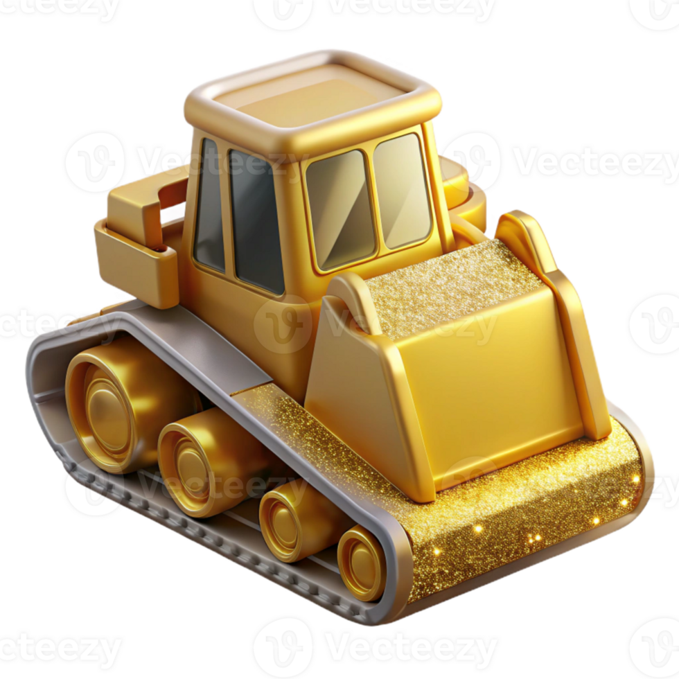 serene artistic Bulldozer Icon Earthmoving Isolated for Engineering Projects high quality png