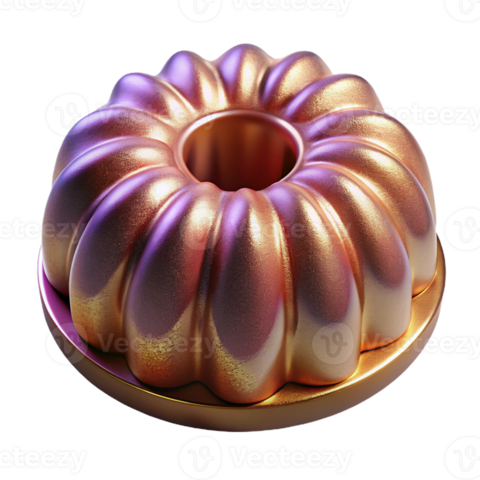 serene contemporary Bundt Pan Fluted Cake Pan Baking Dish Transparent Dessert Making high quality png