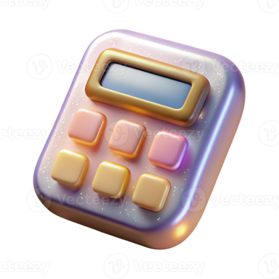 beautiful abstract Calculator Finance Accounting Tools Transparent for Business Math high resolution png