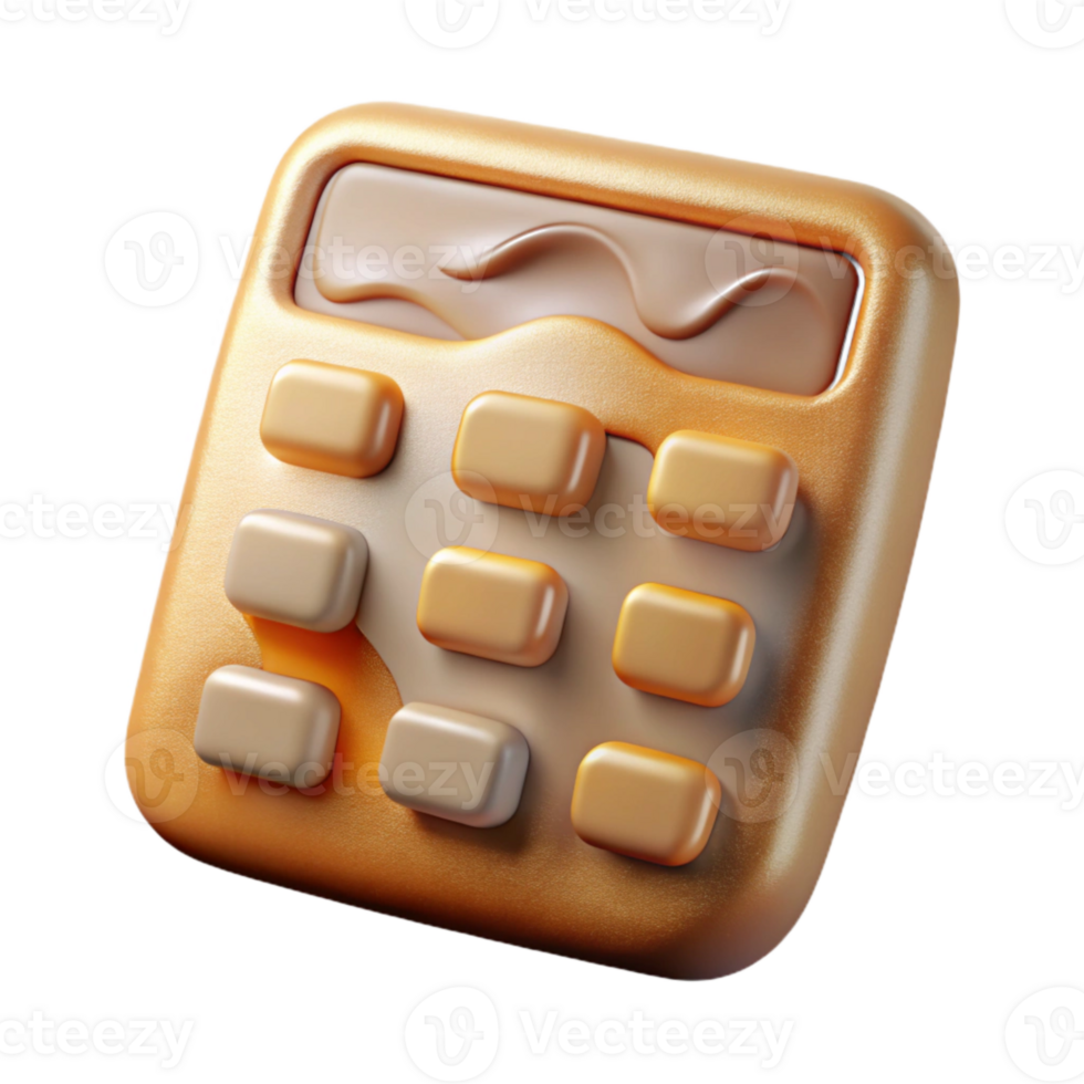 vibrant rustic Calculator Icon Isolated Cutout for Mathematics original png