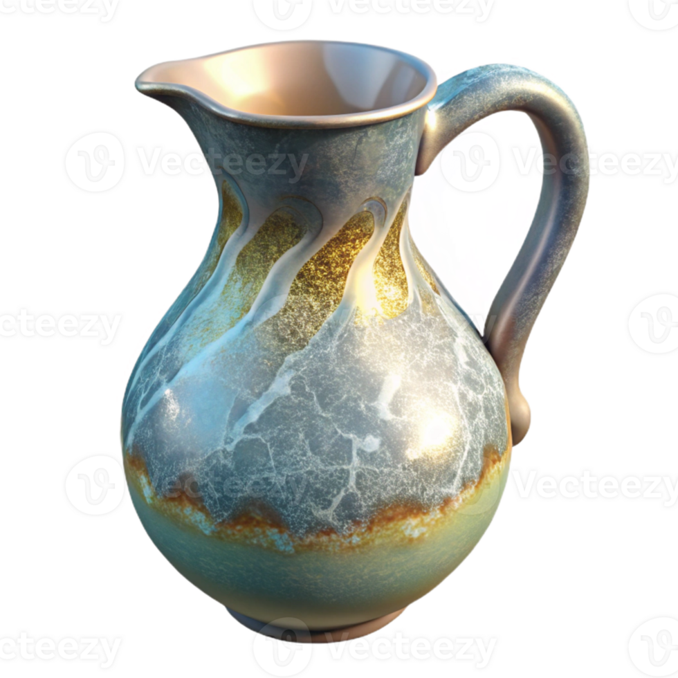 serene modern Ceramic Pitcher Transparent Background Home Decor authentic png