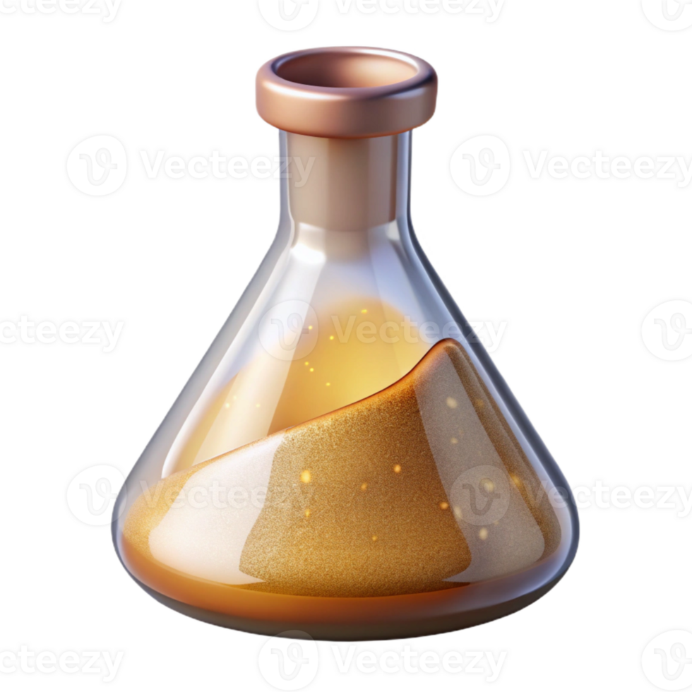 dramatic traditional Chemistry Beaker Icon Experiment Cutout for Laboratory Graphics high resolution png