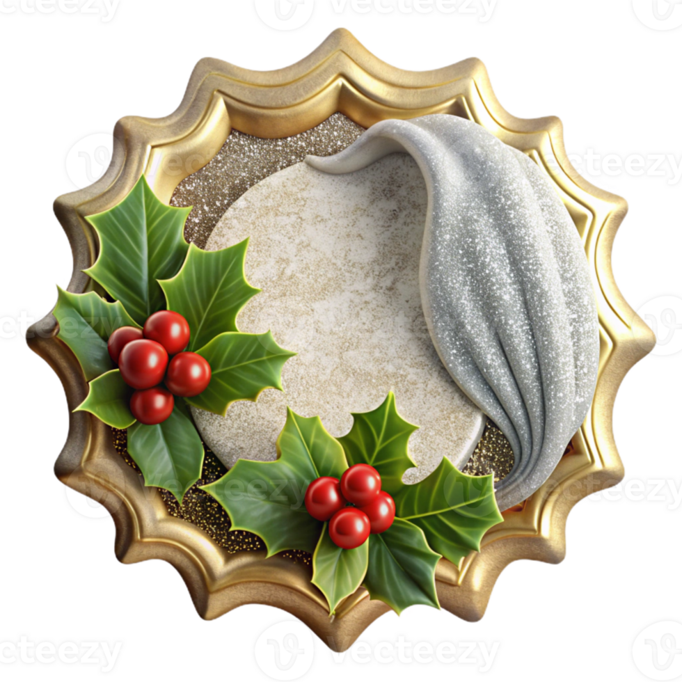 impressive rustic Christmas Border Holly Berry Frame Transparent high resolution png