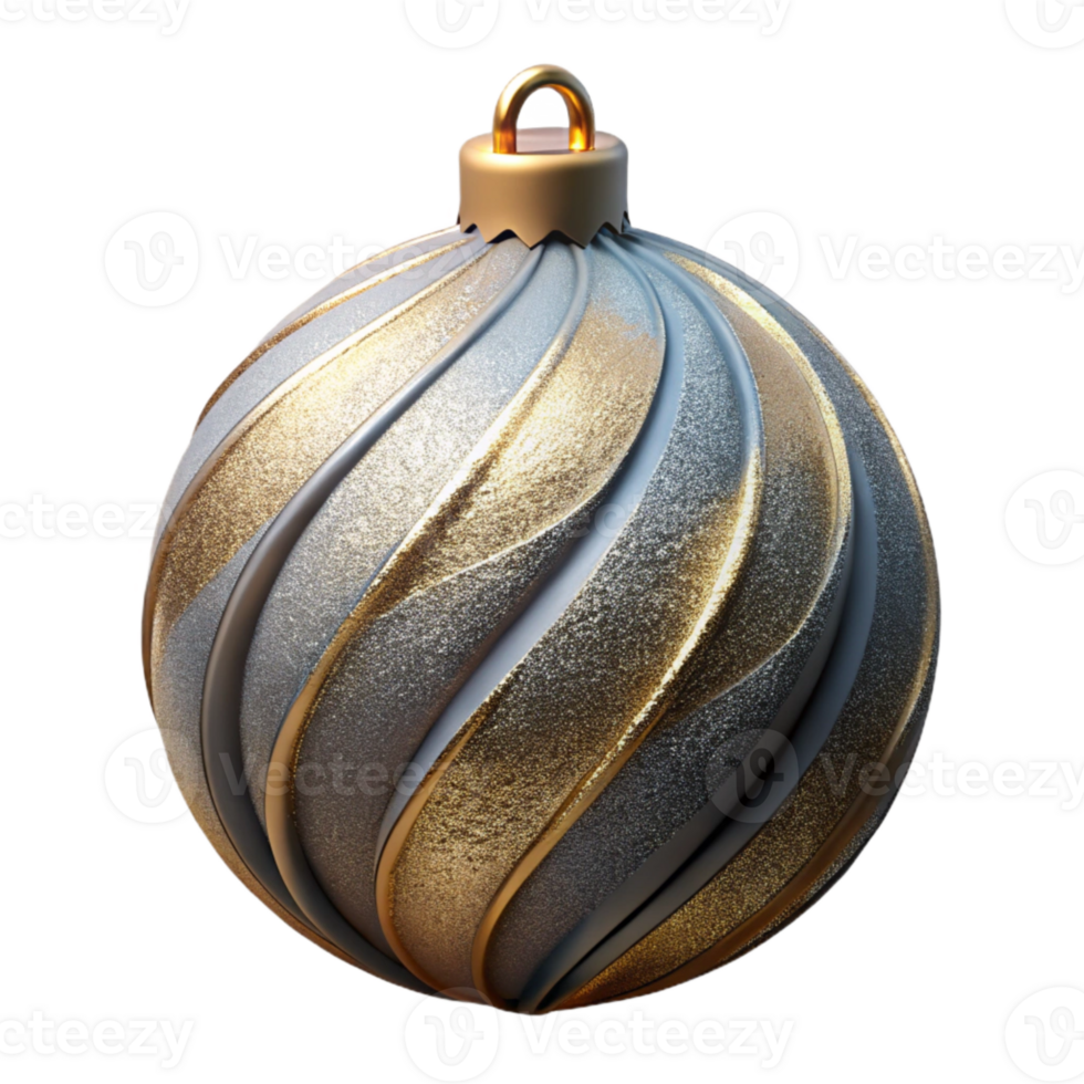 elegant classic Christmas Ornament Ball Isolated for Festive Tree authentic png