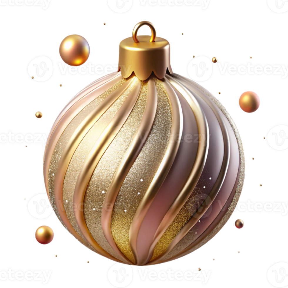 magnificent abstract Christmas Ornament Isolated Festive Decor professional png