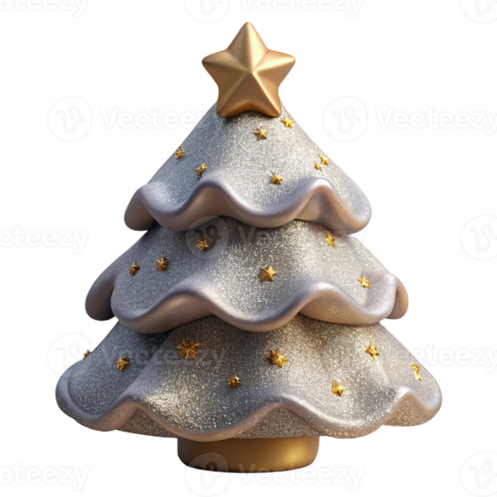 stunning abstract Christmas Tree Isolated Holiday Celebration detailed png
