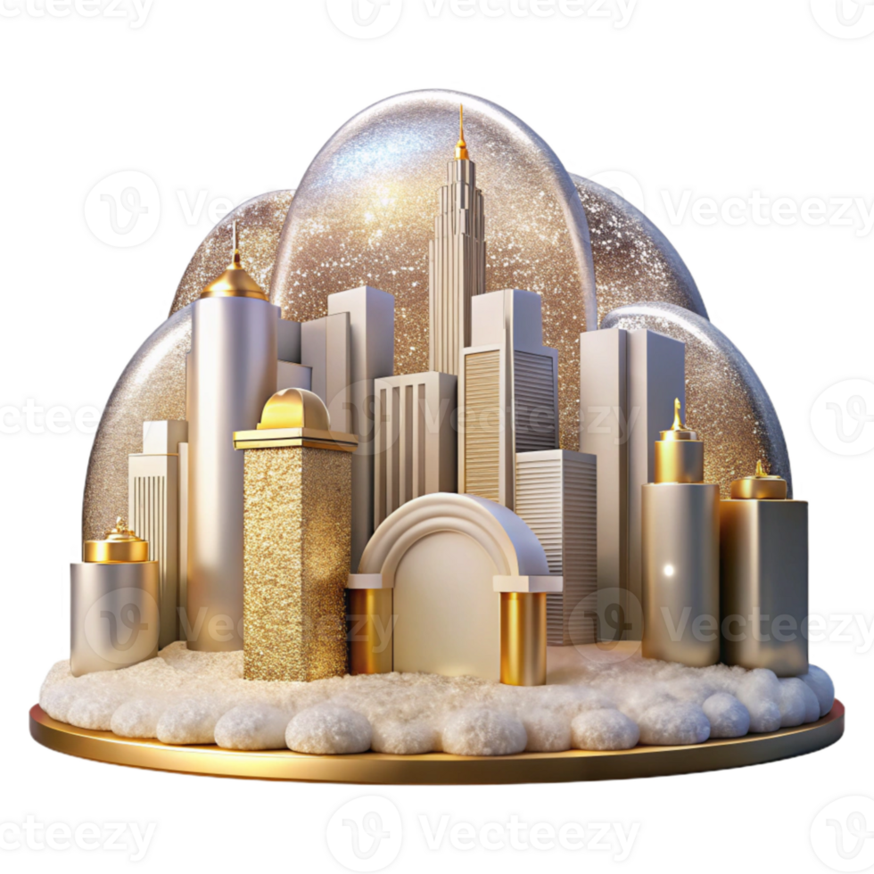 impressive abstract City Wedding Skyline Backdrop Isolated for Urban Venue Inspiration premium png