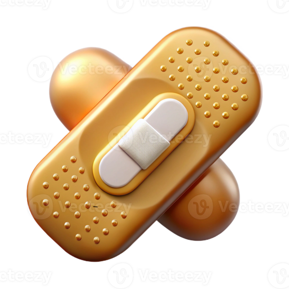 vibrant creative Clean Bandage First Aid Icon Cutout for Emergency Preparedness png