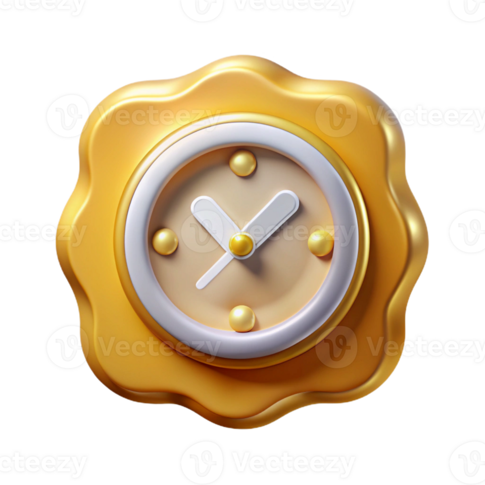 extraordinary abstract Clean Clock Time Icon Transparent for Scheduling Apps genuine png