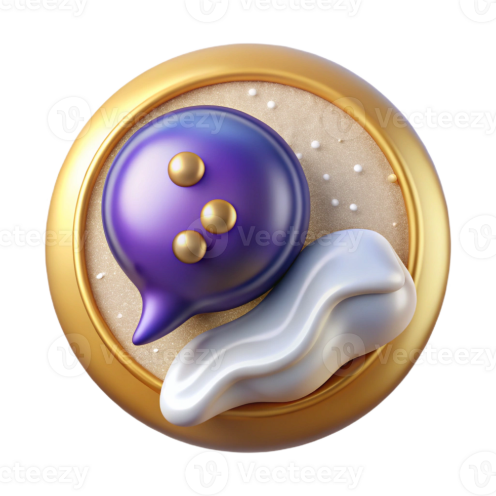 vibrant minimalist Clean Message Bubble Icon Transparent for Chat Applications original png