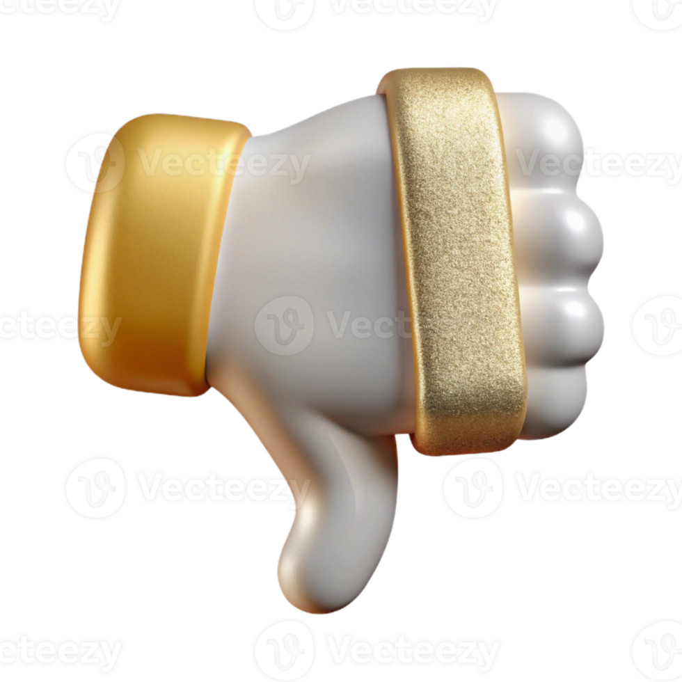 dramatic rustic Clean Thumbs Down Icon Isolated for User Feedback exclusive png