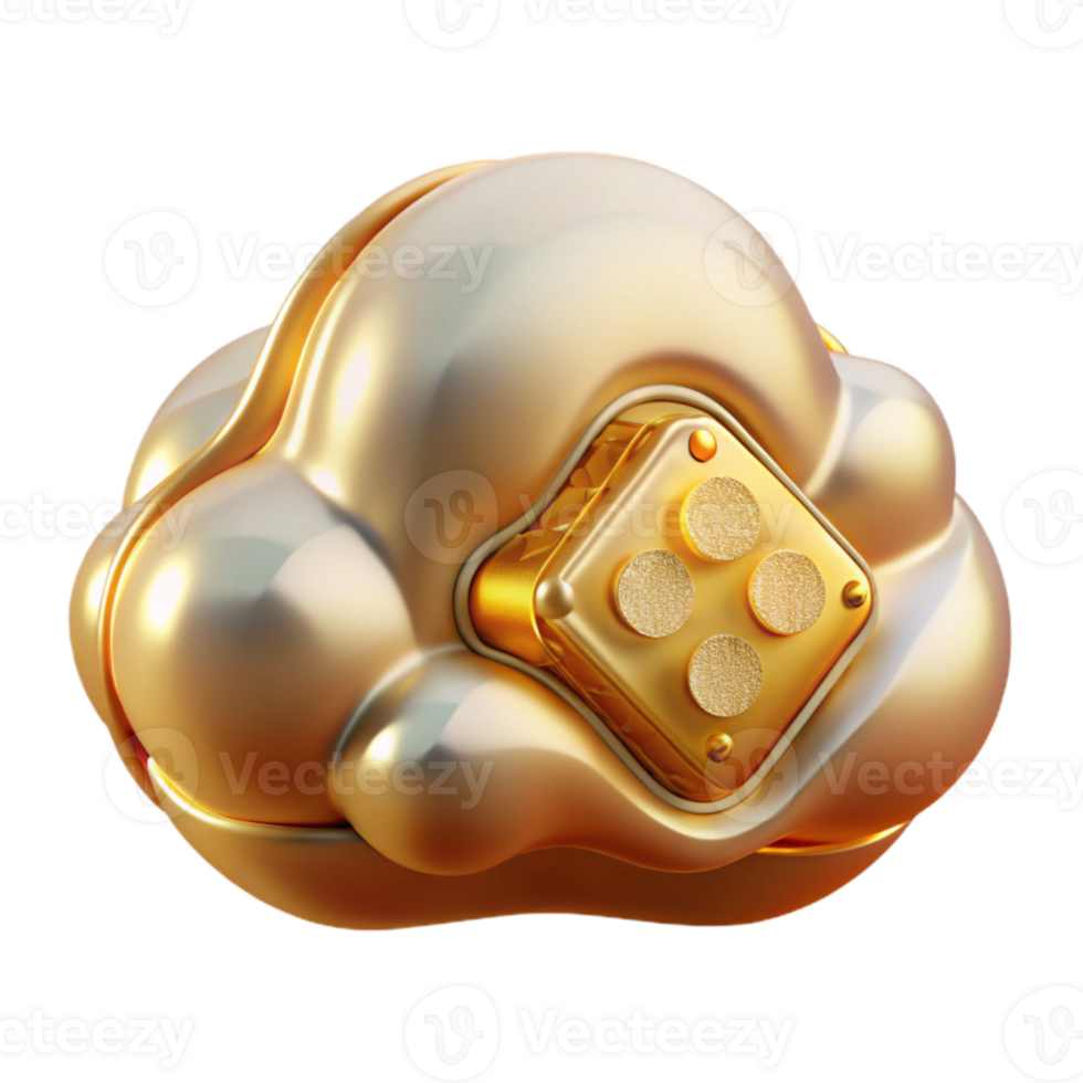 serene creative Cloud Computing Icon Data Storage Cutout for Technology Resources genuine png