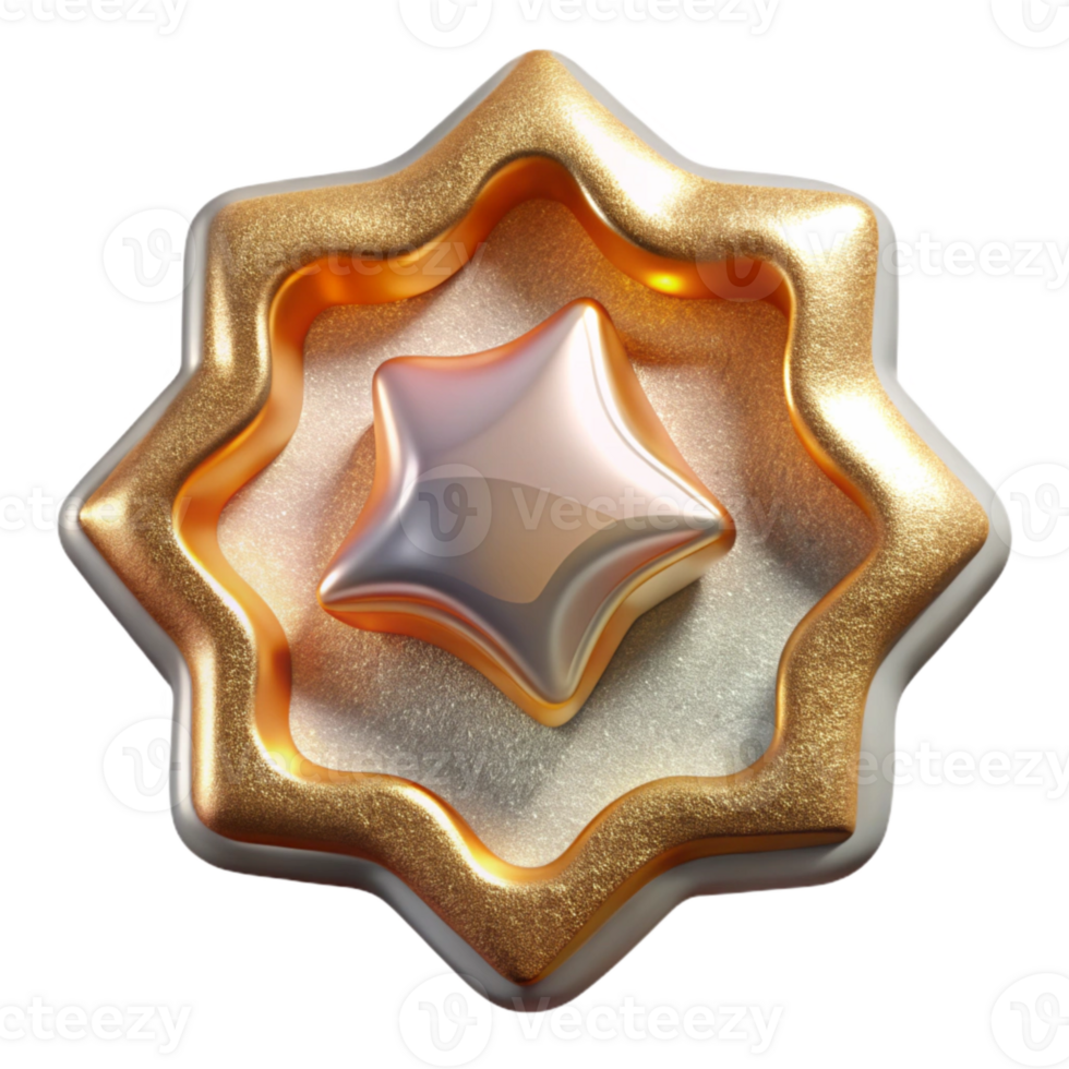dramatic artistic Cookie Cutter Shapes gold Cutout for Baking Projects professional png
