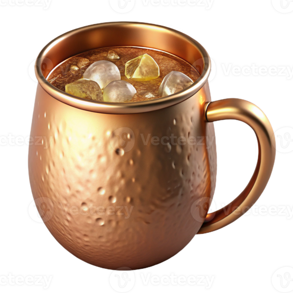 serene artistic Copper Mug Moscow Mule Cocktail Transparent for Trendy Bars genuine png