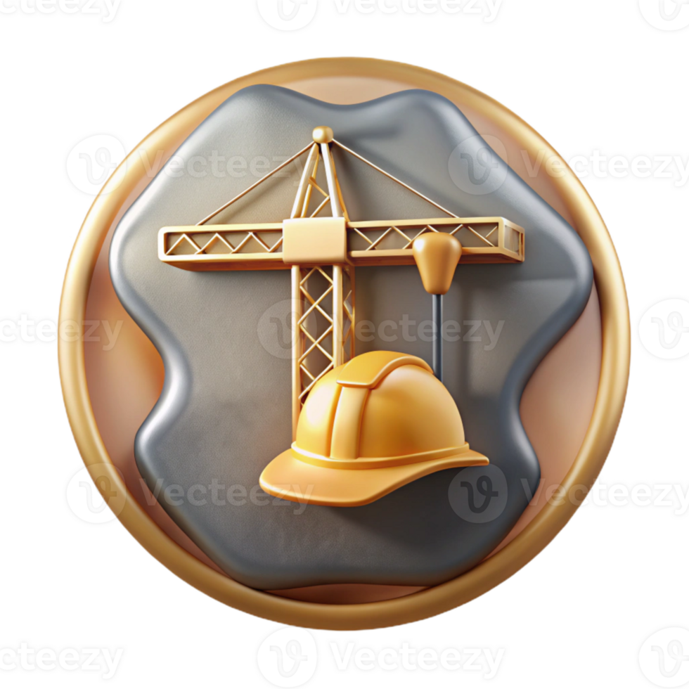 elegant classic Crane Icon Construction Cutout for Building Contractors exclusive png