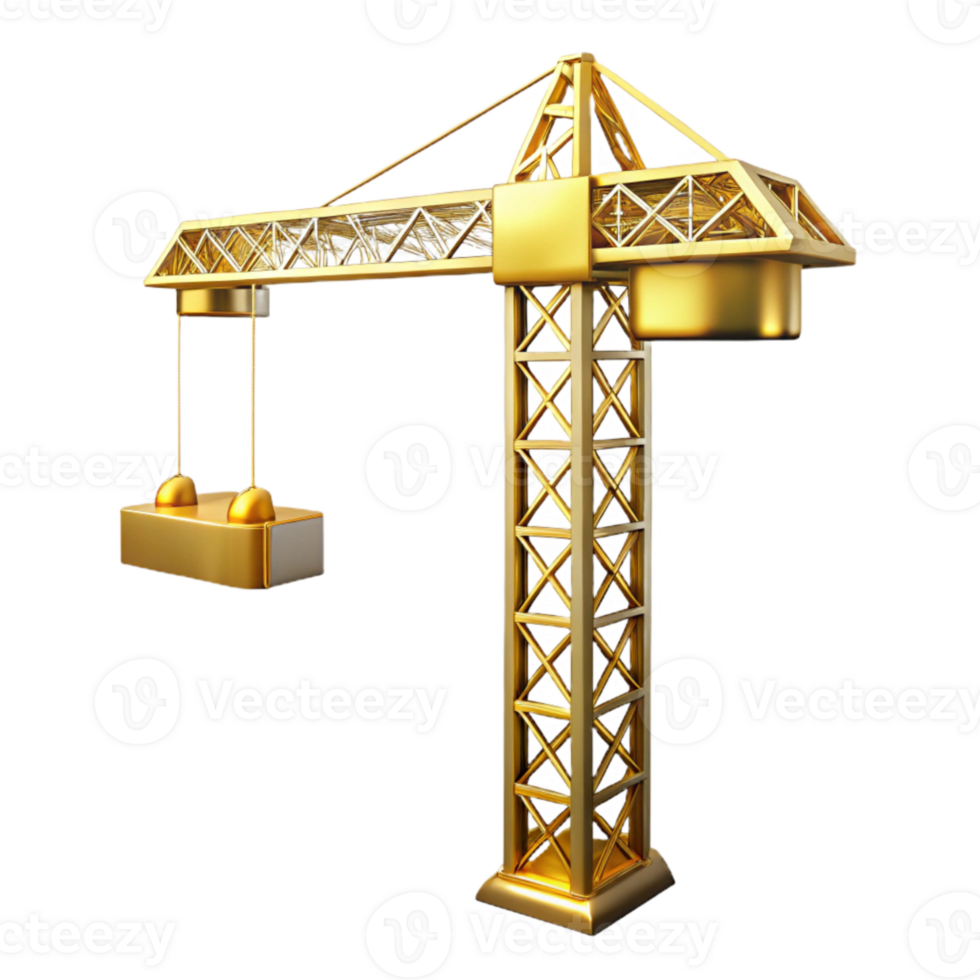 wonderful minimalist Crane Silhouette Construction Cutout for Building Projects original png