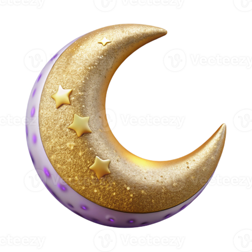 vibrant abstract Crescent Moon Cutout for Celestial Art genuine png