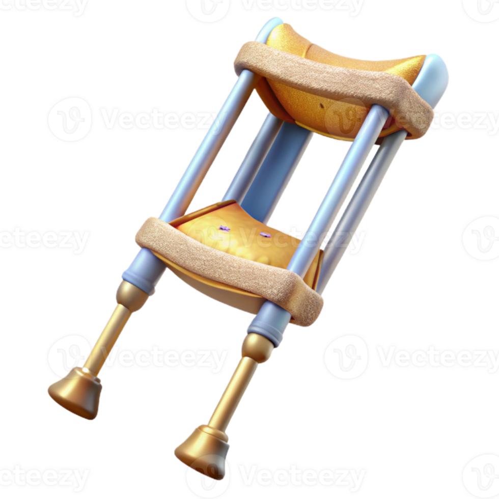 serene traditional Crutches Mobility Aid Equipment Cutout genuine png
