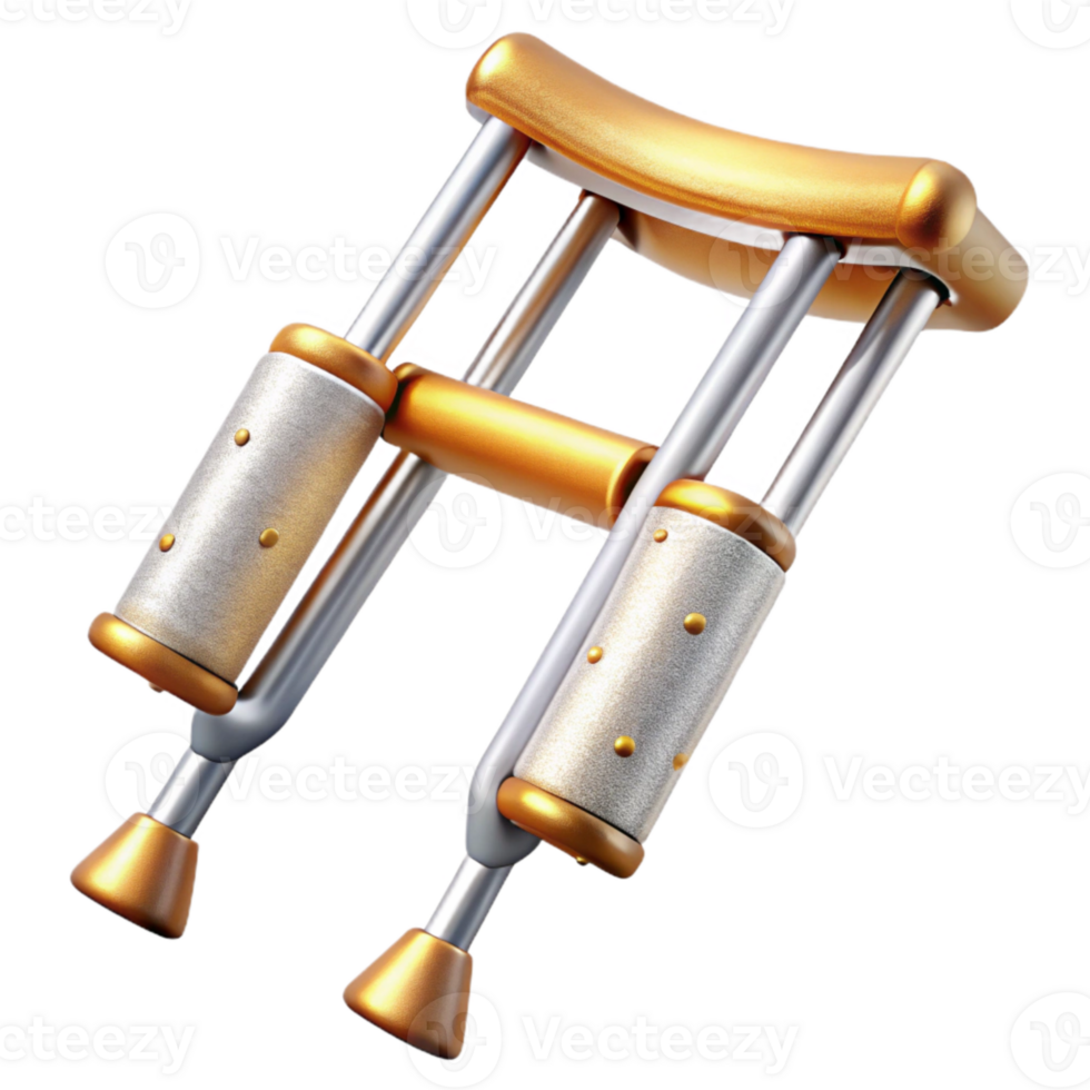 magnificent contemporary Crutches Medical Support Device Isolated Injury Recovery png