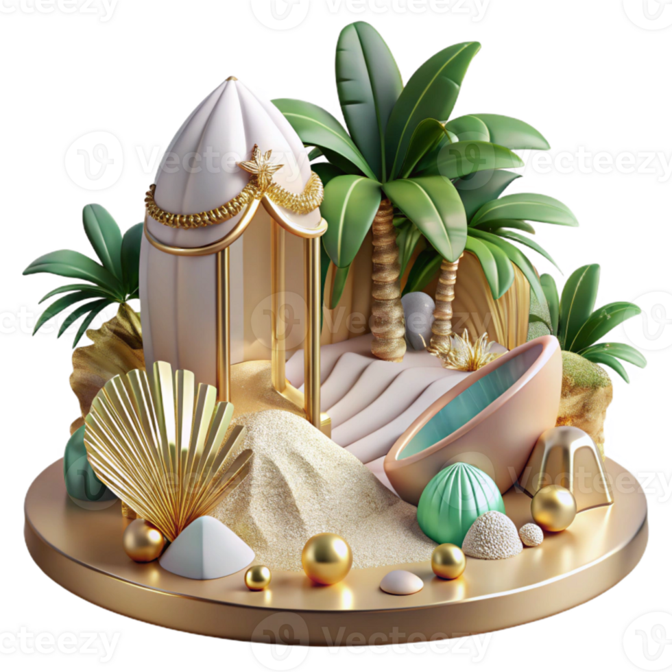 beautiful creative Destination Wedding Tropical Beach Scene Transparent for Travel Inspiration original png