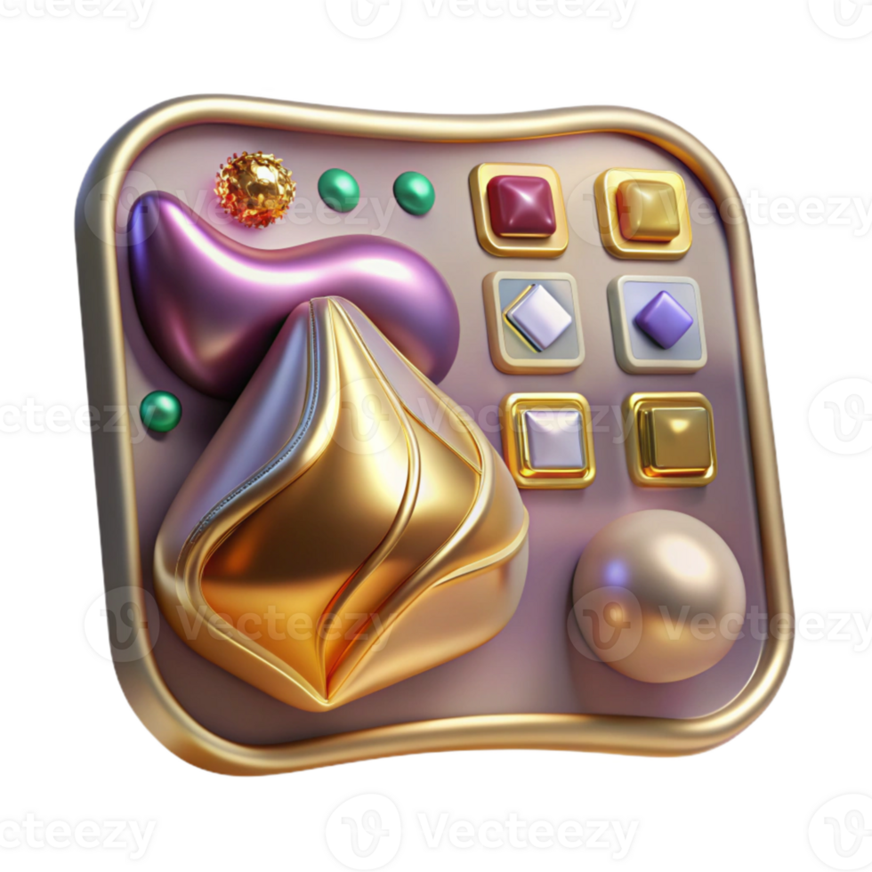 extraordinary artistic Digital Painting Software Interface Isolated for Art premium png