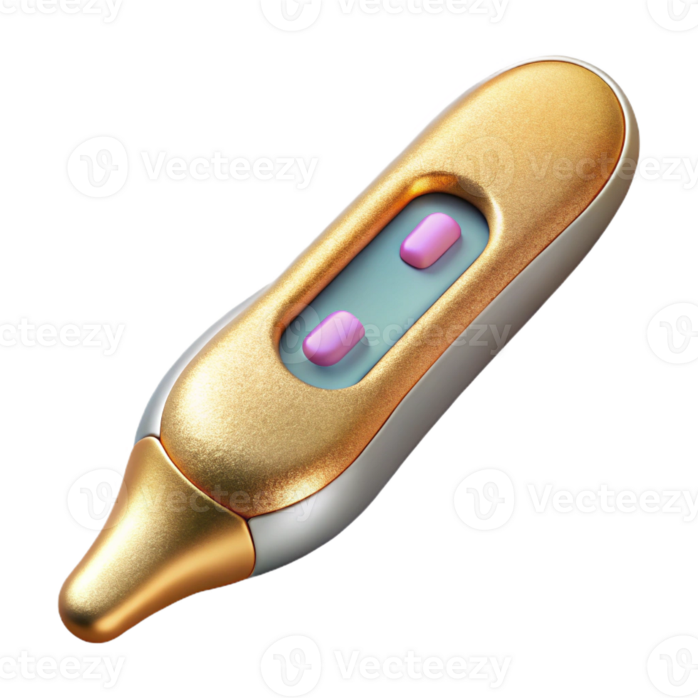 vibrant vintage Digital Thermometer Temperature Measurement Isolated for Healthcare Use premium png