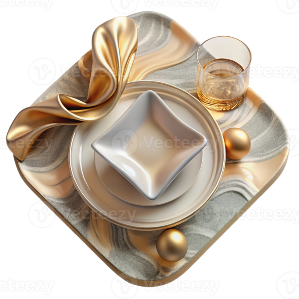 impressive modern Dinner Plate Square Ceramic Dishware Cutout Modern Table Setting professional png