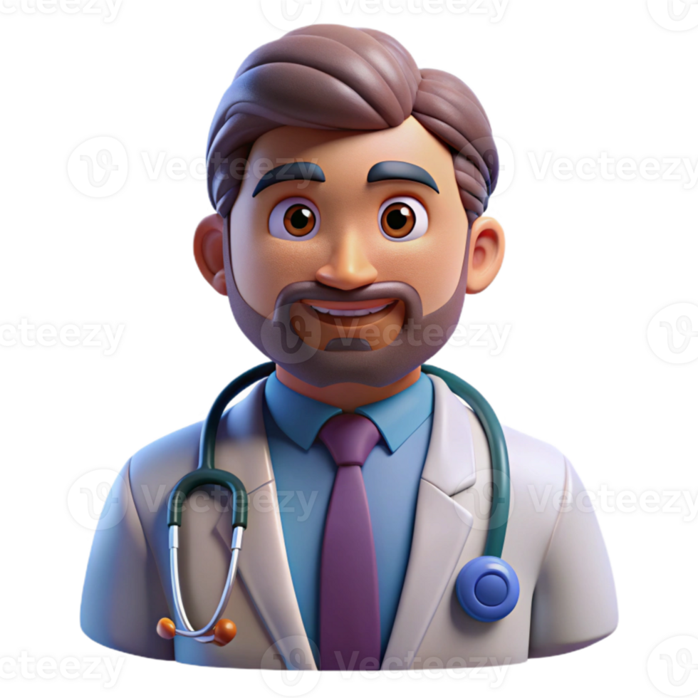 dramatic traditional Doctor with Stethoscope Medical Icon Cutout for Hospital Websites exclusive png
