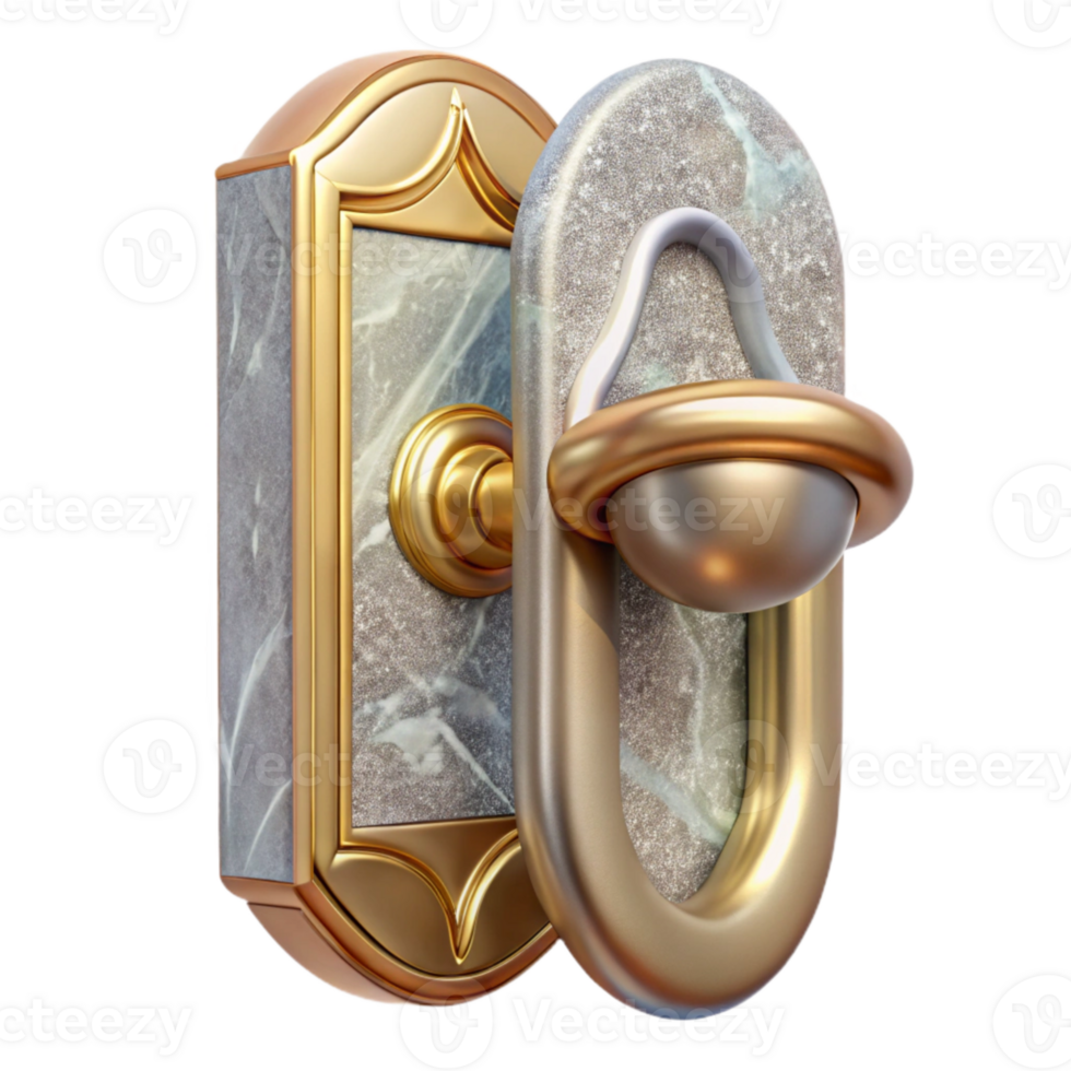 impressive traditional Door Handle Isolated for Interior Access Design high quality png