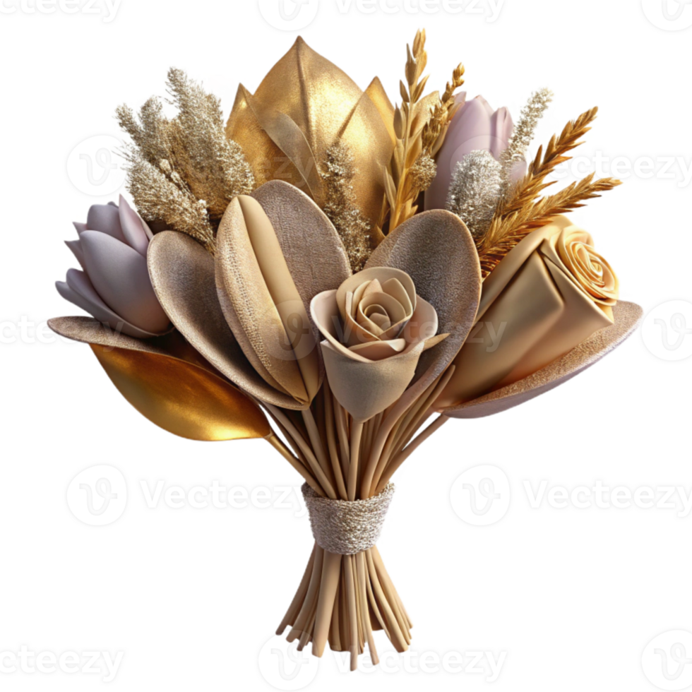 extraordinary creative Dried Flower Bouquet Isolated Rustic Home Decor Element detailed png