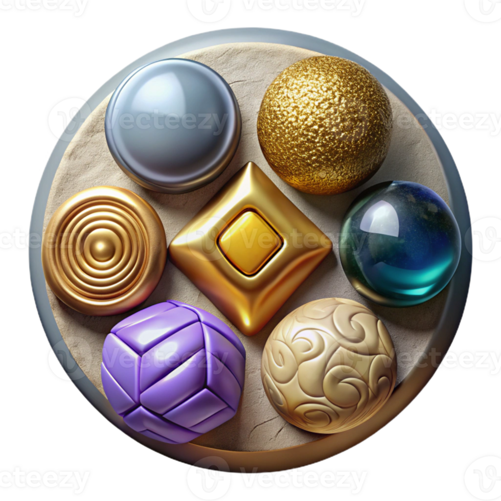 impressive rustic D Ui Button Pack Isolated for Game Ui Design premium png