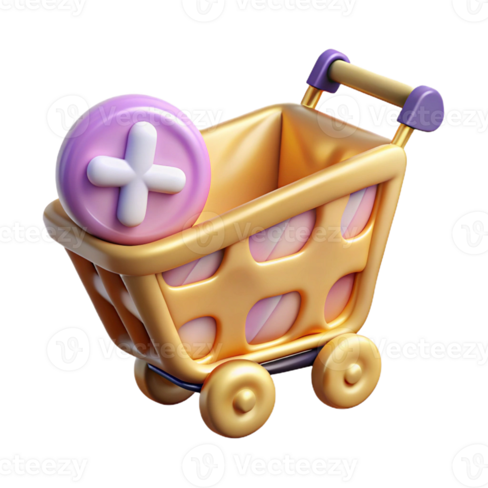 dramatic artistic Ecommerce Shopping Cart Add to Cart Isolated for Online Retail premium png